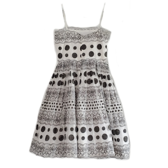 Geode Polka Dot Modcloth Lace Overlay Dress - Picture 2 of 5